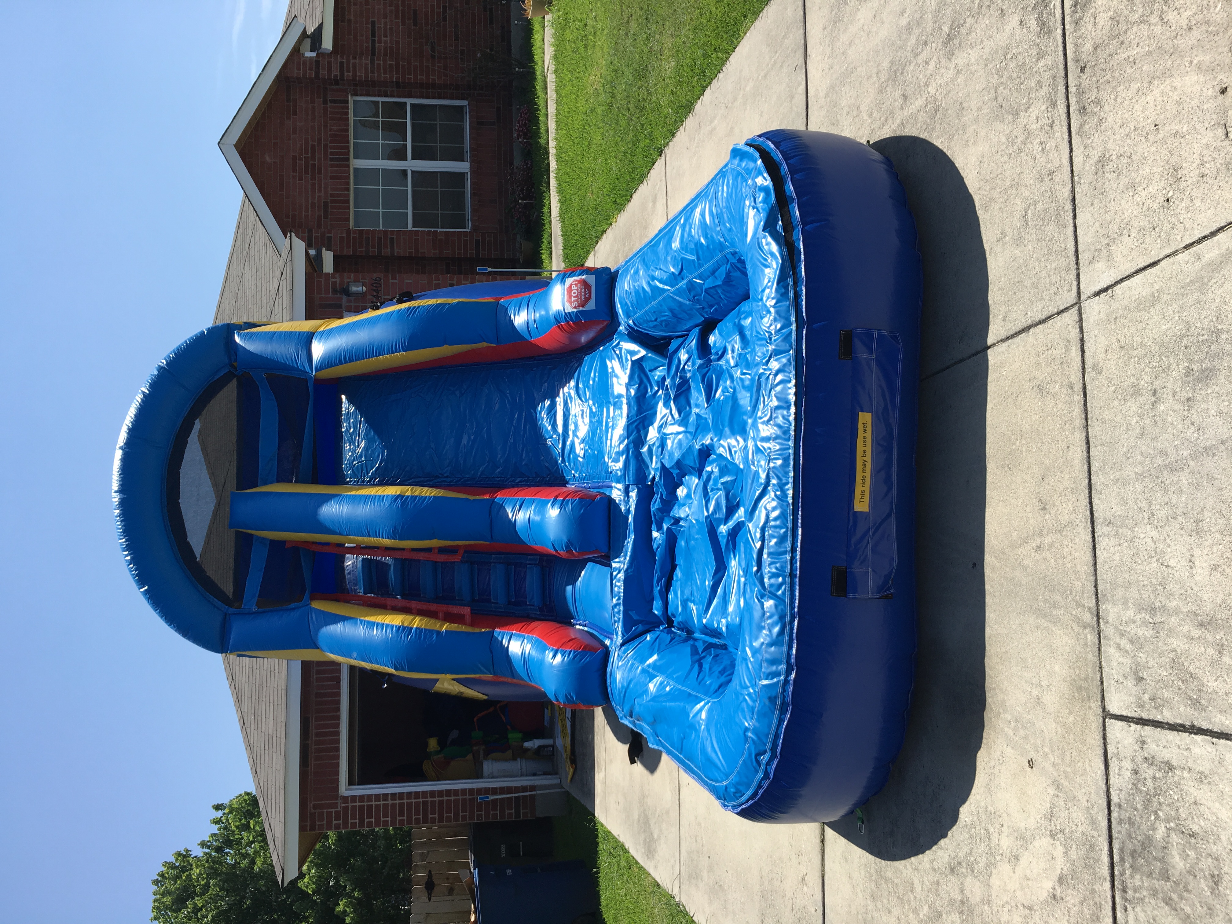 Blue and White Slide